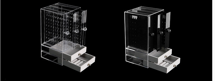 Jewelry Storage | CasaFoyer Acrylic Transparent Jewelry & cosmetic Storage Box with Drawers | casafoyer.myshopify.com