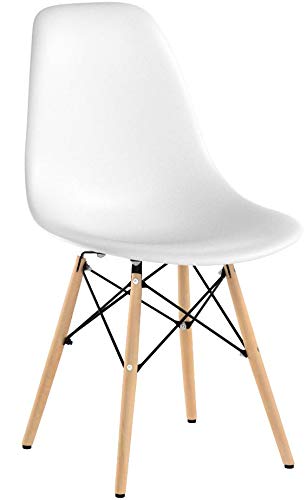 home office desk chairs | CasaFoyer Durable Molded Plastic Chairs | Flexible & Comfortable | Variety of Base Options | Ideal for Indoor/Outdoor Use | Enhance Home Decor | Set of 2 Wood Pyramid Side Chairs | casafoyer.myshopify.com