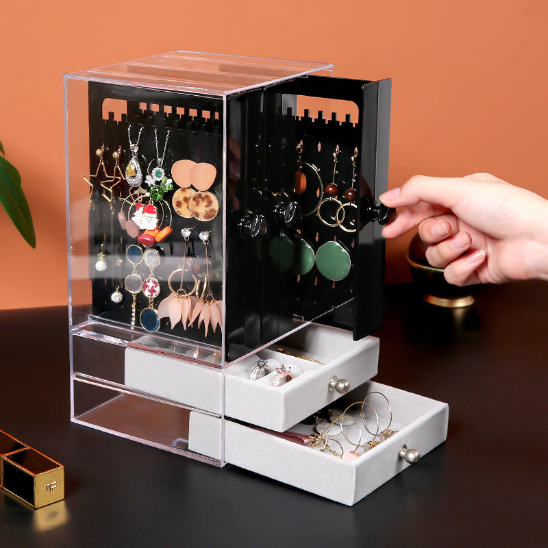 Jewelry Storage | CasaFoyer Acrylic Transparent Jewelry & cosmetic Storage Box with Drawers | casafoyer.myshopify.com