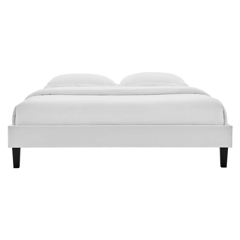 adjustable bed bases | CasaFoyer Reign Performance Velvet Full Platform Bed Frame | Sturdy & Elegant | Compatible with Memory Foam, Latex, Innerspring & Hybrid Mattresses | Easy Assembly | 800 lbs Weight Capacity | casafoyer.myshopify.com