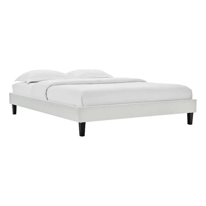 adjustable bed bases | CasaFoyer Reign Performance Velvet Full Platform Bed Frame | Sturdy & Elegant | Compatible with Memory Foam, Latex, Innerspring & Hybrid Mattresses | Easy Assembly | 800 lbs Weight Capacity | casafoyer.myshopify.com