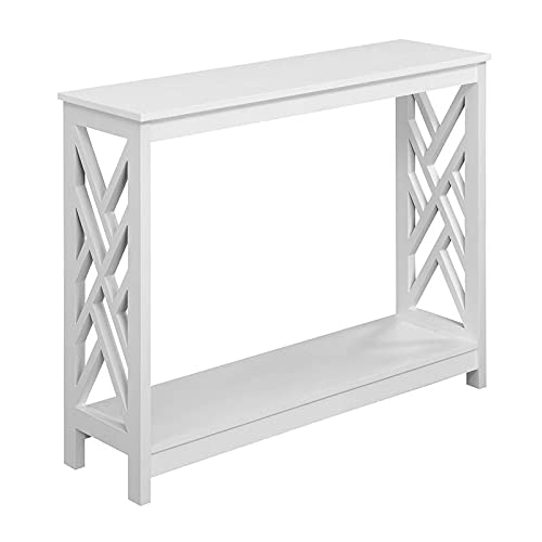 TABLE | Ergode Titan Console Table with Shelf | Transitional Style | Sleek Design | Ample Storage | Durable MDF Construction | Versatile Placement | Non-Lead-Based Paint | Titan Collection Compatible | casafoyer.myshopify.com