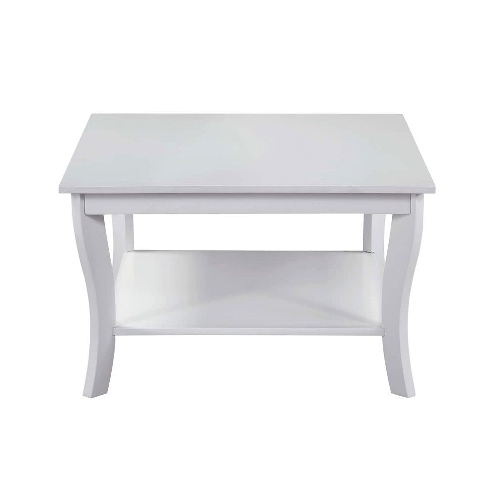 TABLE | Ergode American Heritage Square Coffee Table with Shelf | Elegant & Durable | Transitional Furniture for Living Room, Office, or Family Room | Showcase Collectibles & Essentials | Part of Ergode American Heritage Collection | casafoyer.myshopify.com