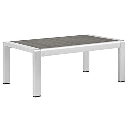 kitchen and dining room sets | CasaFoyer Shore Outdoor Patio Collection | Durable Aluminum Sectional Sofa Set - Silver Navy | Enhance outdoor relaxation with this elegant furniture set. Includes Coffee Table, Loveseat, and Armchairs. | casafoyer.myshopify.com