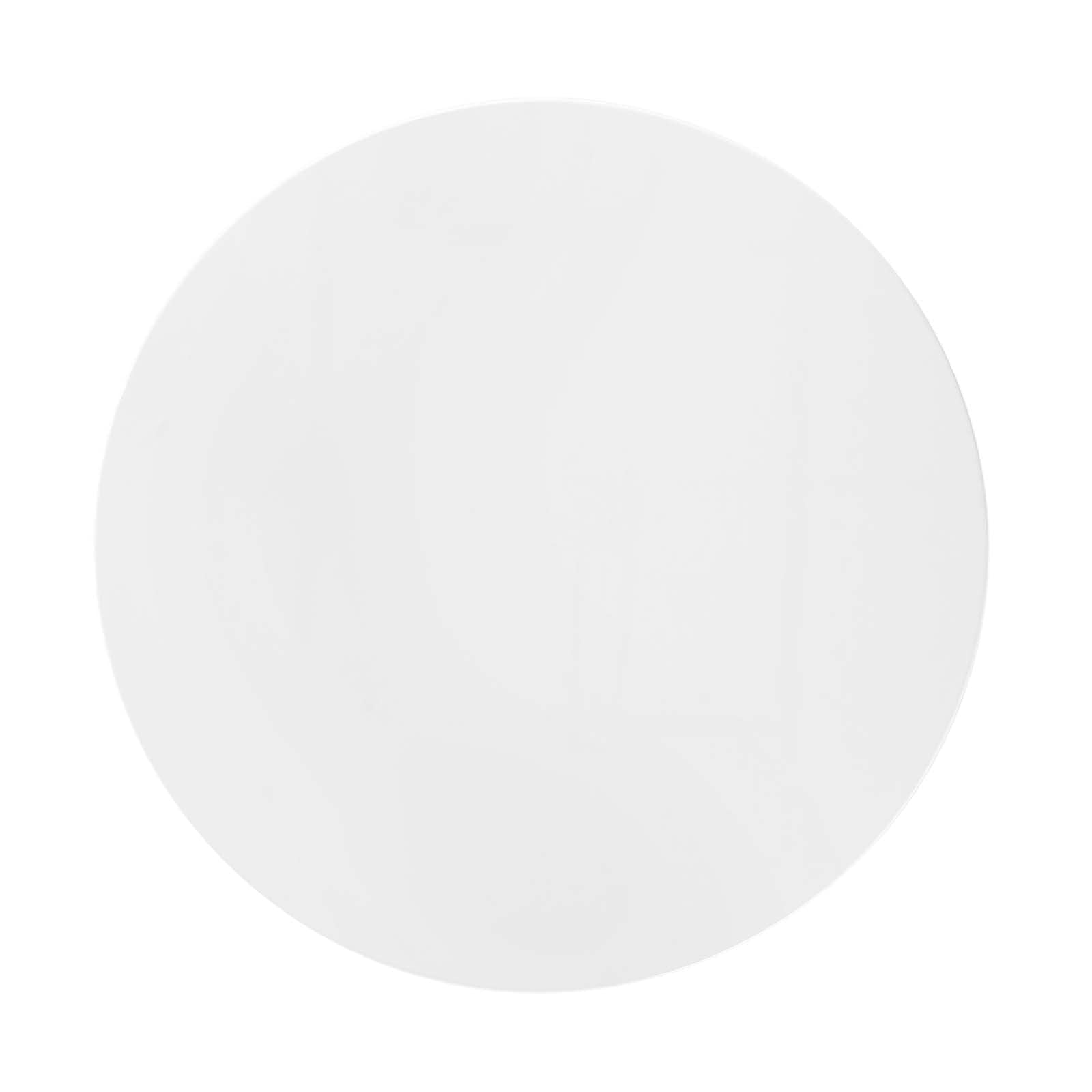 Dining Table | Lippa 40 Round Dining Table | Timeless Design | Chip-Resistant Lacquer Finish | Metal Tapered Base | White Top | casafoyer.myshopify.com