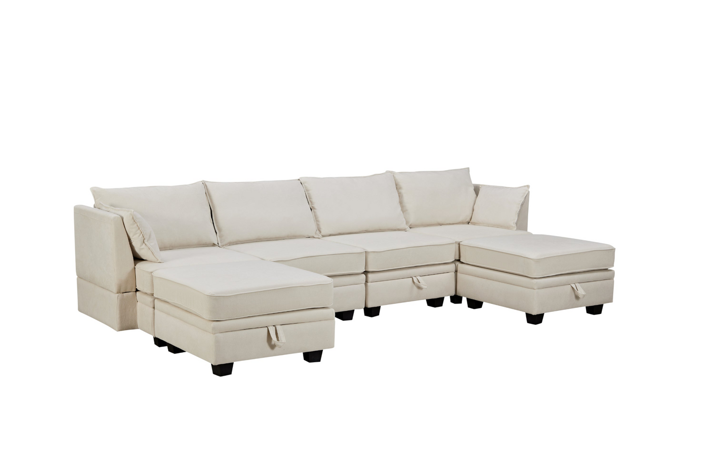 Sofa & Chair sets | Modern Large U-Shape Modular Sectional Sofa,  Convertible Sofa Bed with Reversible Chaise for Living Room, Storage Seat | casafoyer.myshopify.com