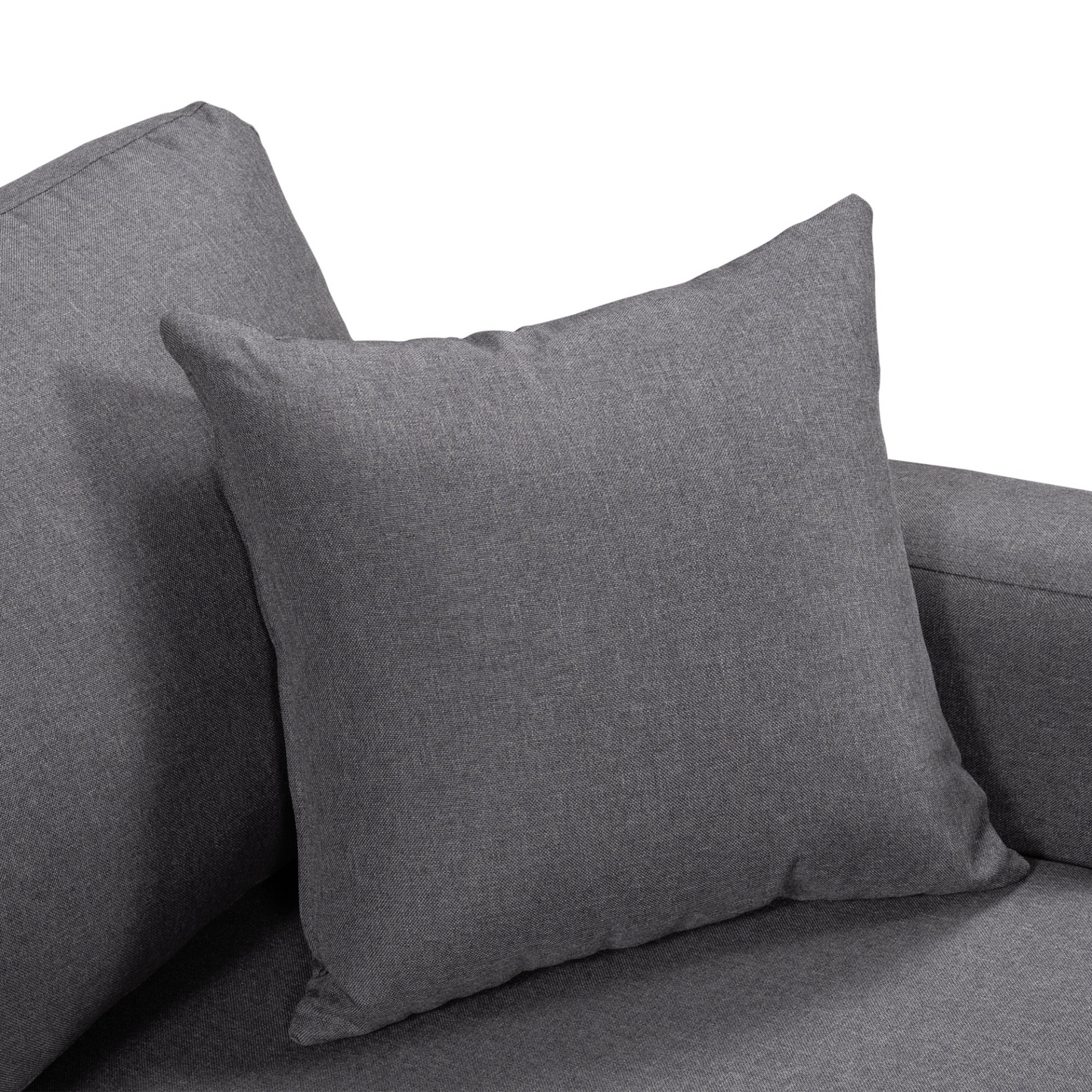 Sofa & Chair sets | CasaFoyer Upholstery Sleeper Sectional Sofa Grey with Storage Space, 2 Tossing Cushions | casafoyer.myshopify.com