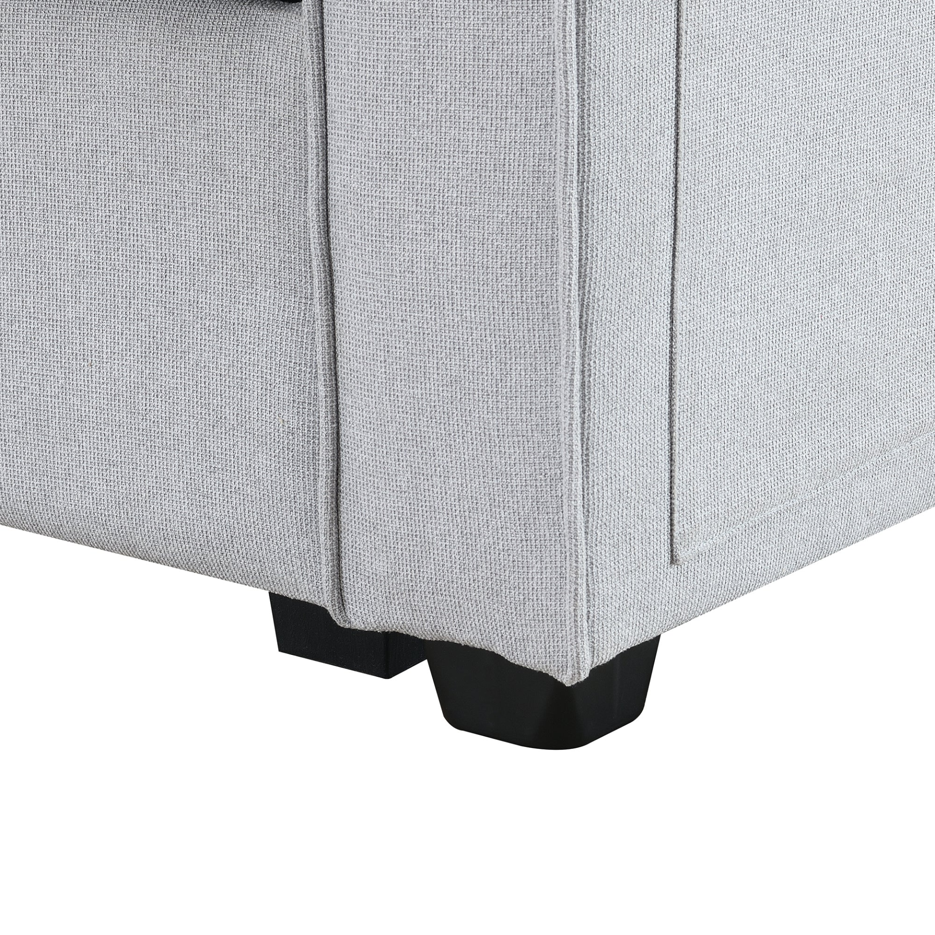 Sofa & Chair sets | 4-Seater Modern Linen Fabric Sofa with Armrest Pockets and 4 Pillows,Minimalist Style Couch for Living Room, Apartment, Office,3 Colors | casafoyer.myshopify.com