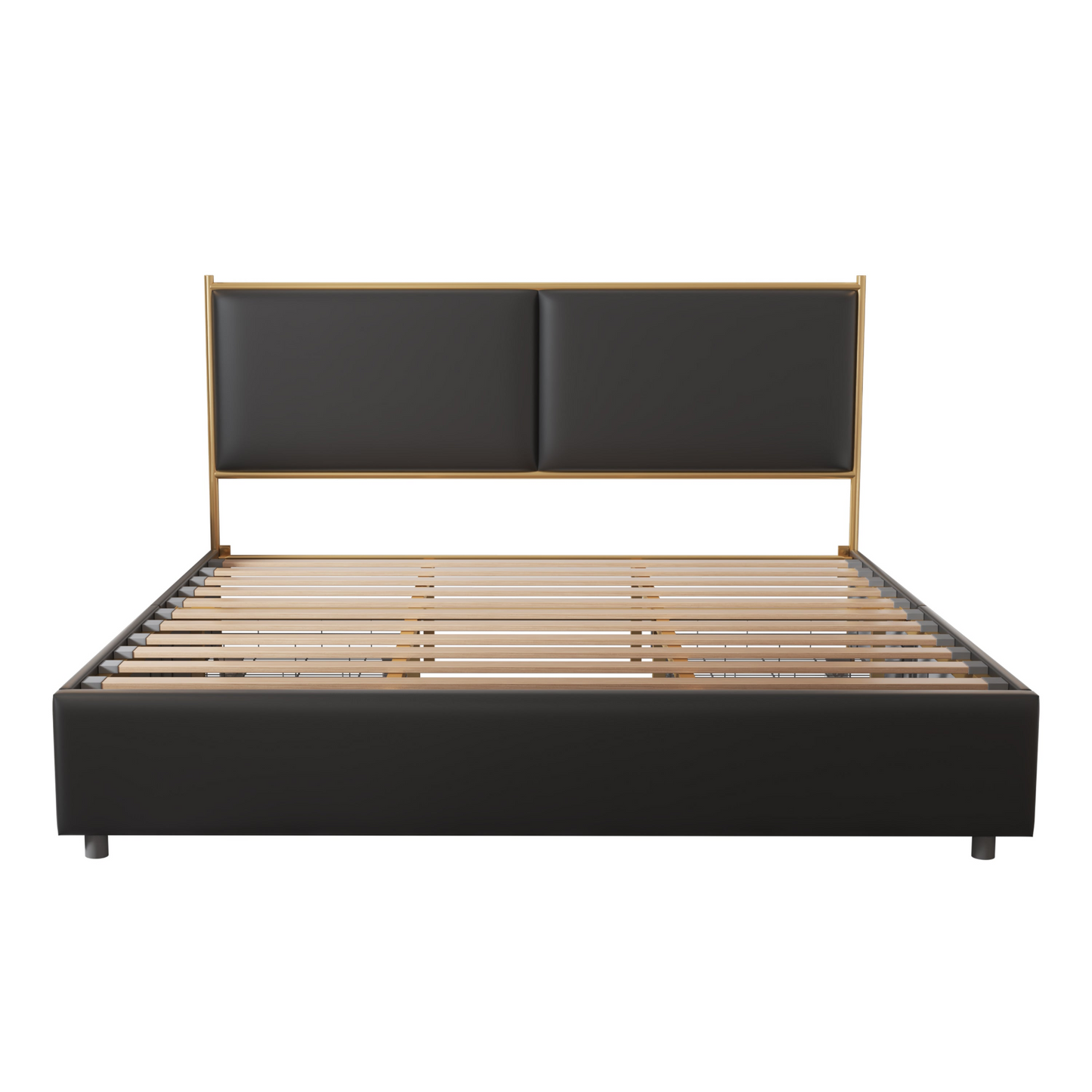 Sofa & Chair sets | Black, King-size bed. Classic steamed bread shaped backrest, metal frame, solid wood ribs, with four storage drawers, sponge soft bag, comfortable and elegant atmosphere | casafoyer.myshopify.com