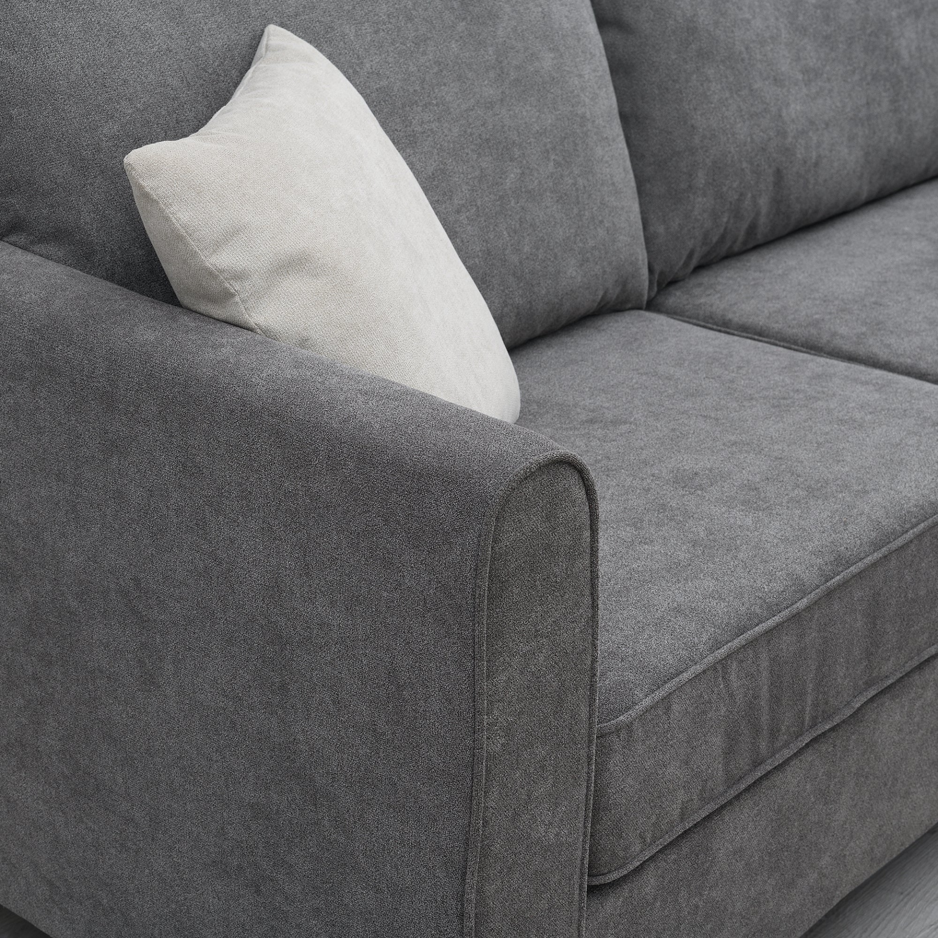 Sofa & Chair sets | Modern Upholstered Living Room Sectional Sofa, L Shape Furniture Couch with 3 Pillows | casafoyer.myshopify.com