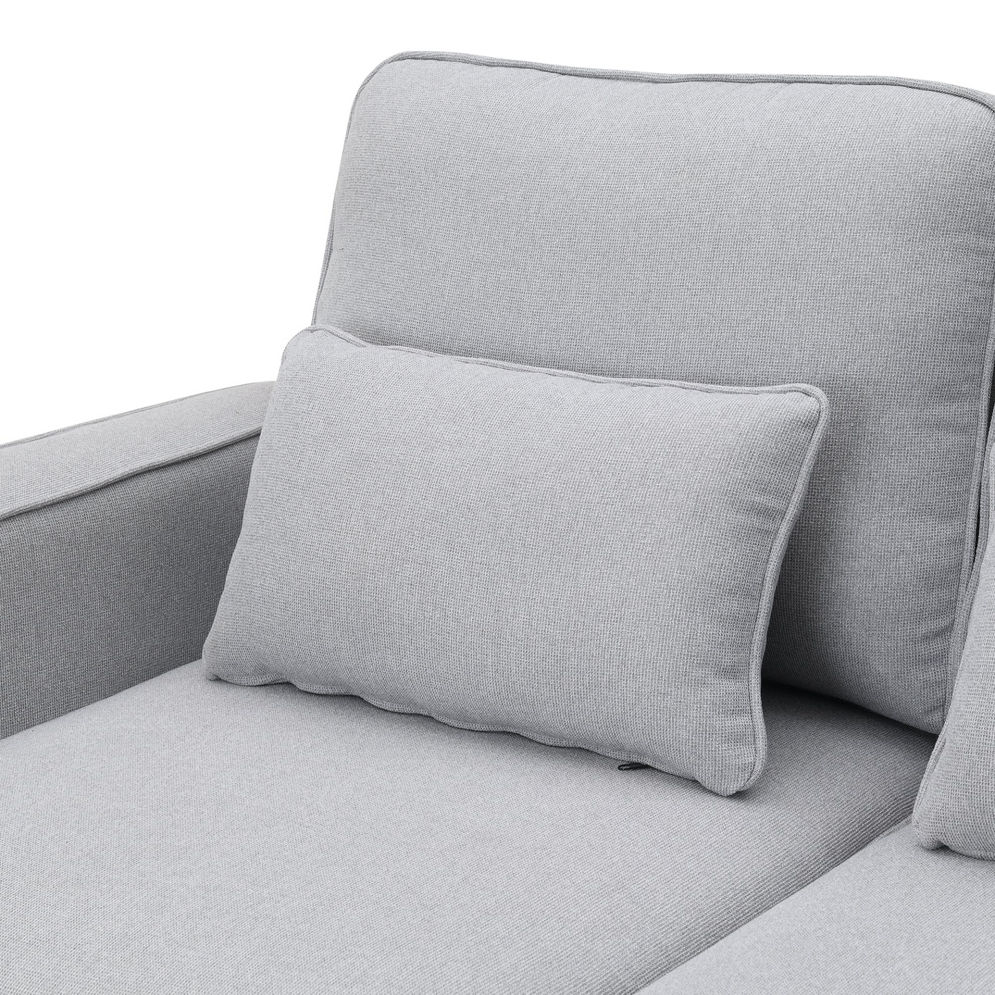 [product_type] | 104" 4-Seater Modern Linen Fabric Sofa with Armrest Pockets and 4 Pillows, Minimalist Style Couch for Living Room, Apartment, Office, 3 Colors | casafoyer.myshopify.com