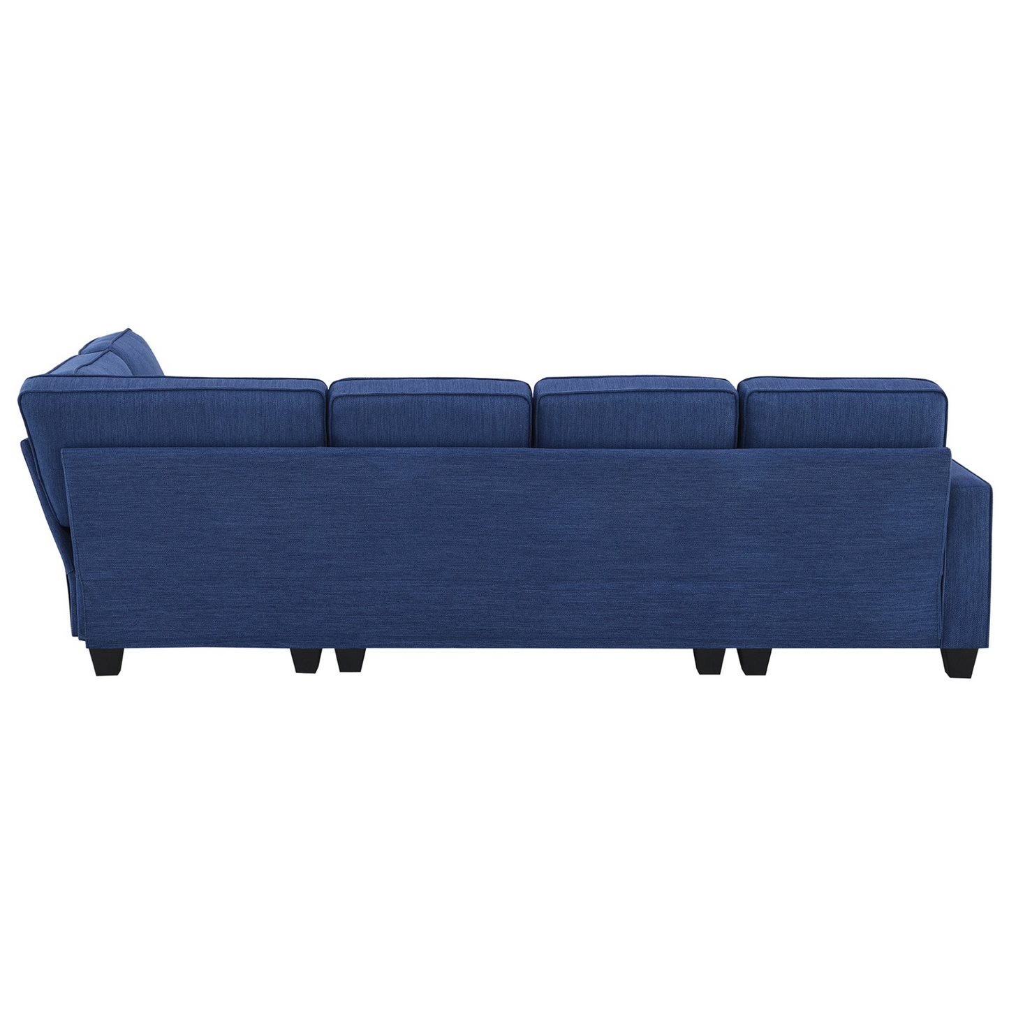 [product_type] | Modern L-shaped Sectional Sofa, 7-seat Linen Fabric Couch Set with Chaise Lounge and Convertible Ottoman | casafoyer.myshopify.com