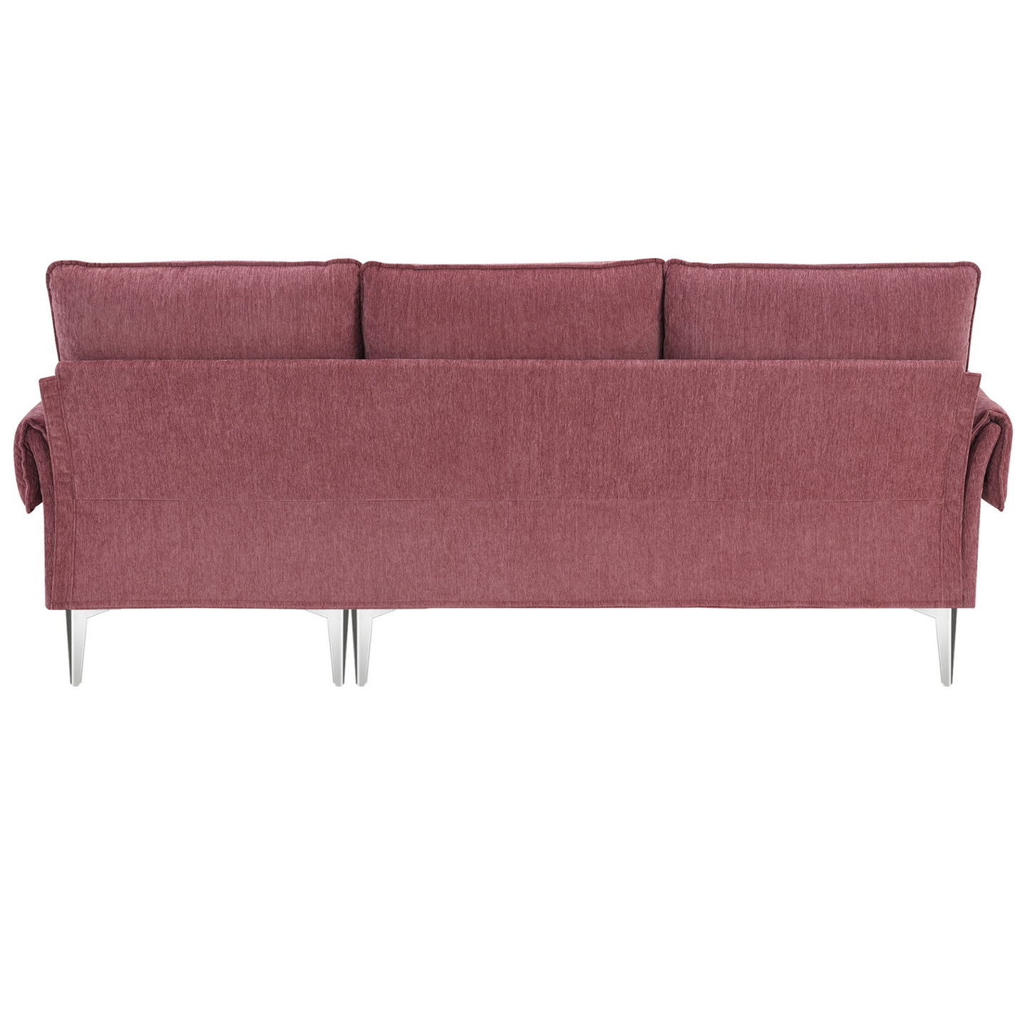 [product_type] | 84 " Convertible Sectional Sofa, Modern Chenille L-Shaped Sofa Couch with Reversible Chaise Lounge, Fit for Living Room, Apartment(2 Pillows) | casafoyer.myshopify.com