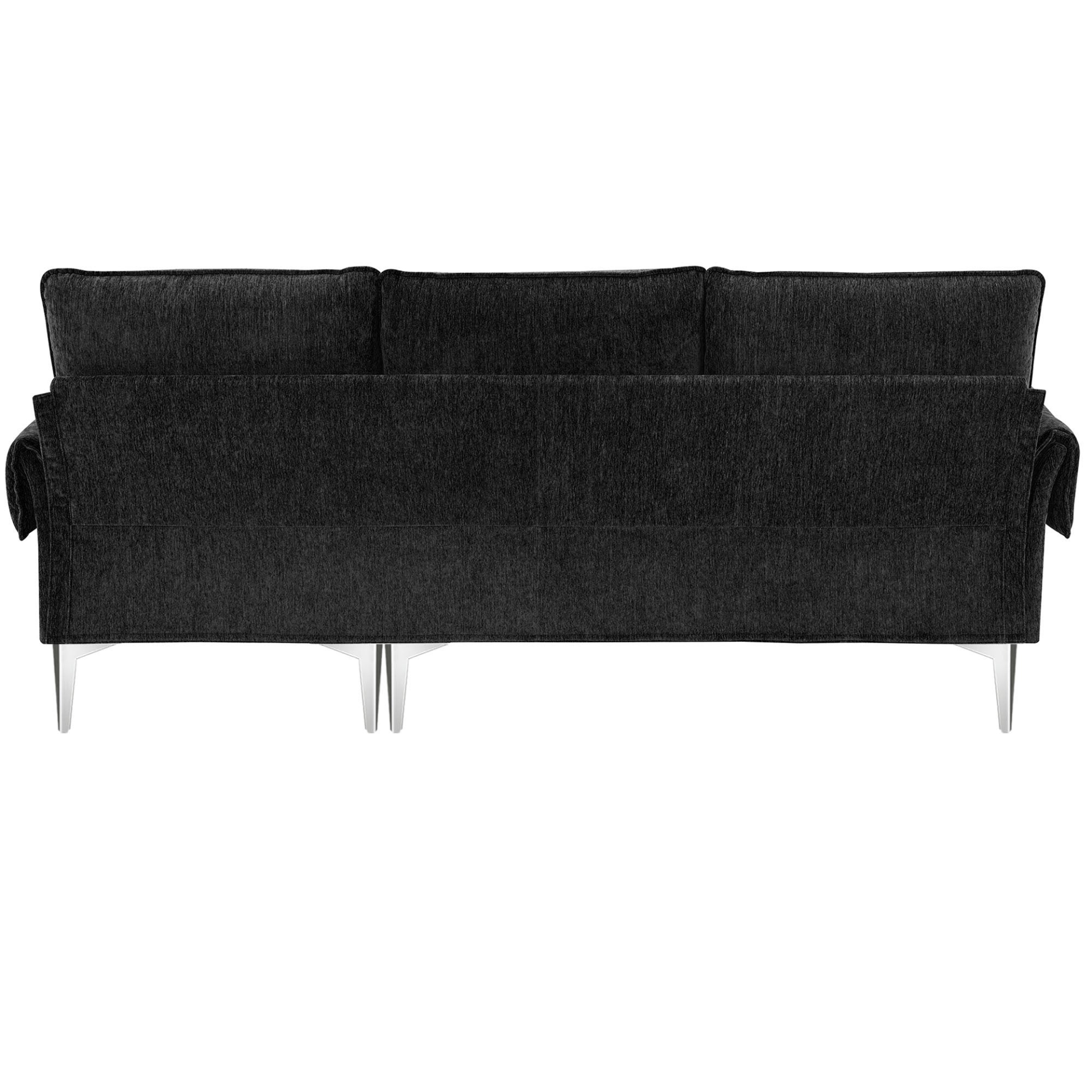 [product_type] | 84 " Convertible Sectional Sofa, Modern Chenille L-Shaped Sofa Couch with Reversible Chaise Lounge, Fit for Living Room, Apartment(2 Pillows) | casafoyer.myshopify.com