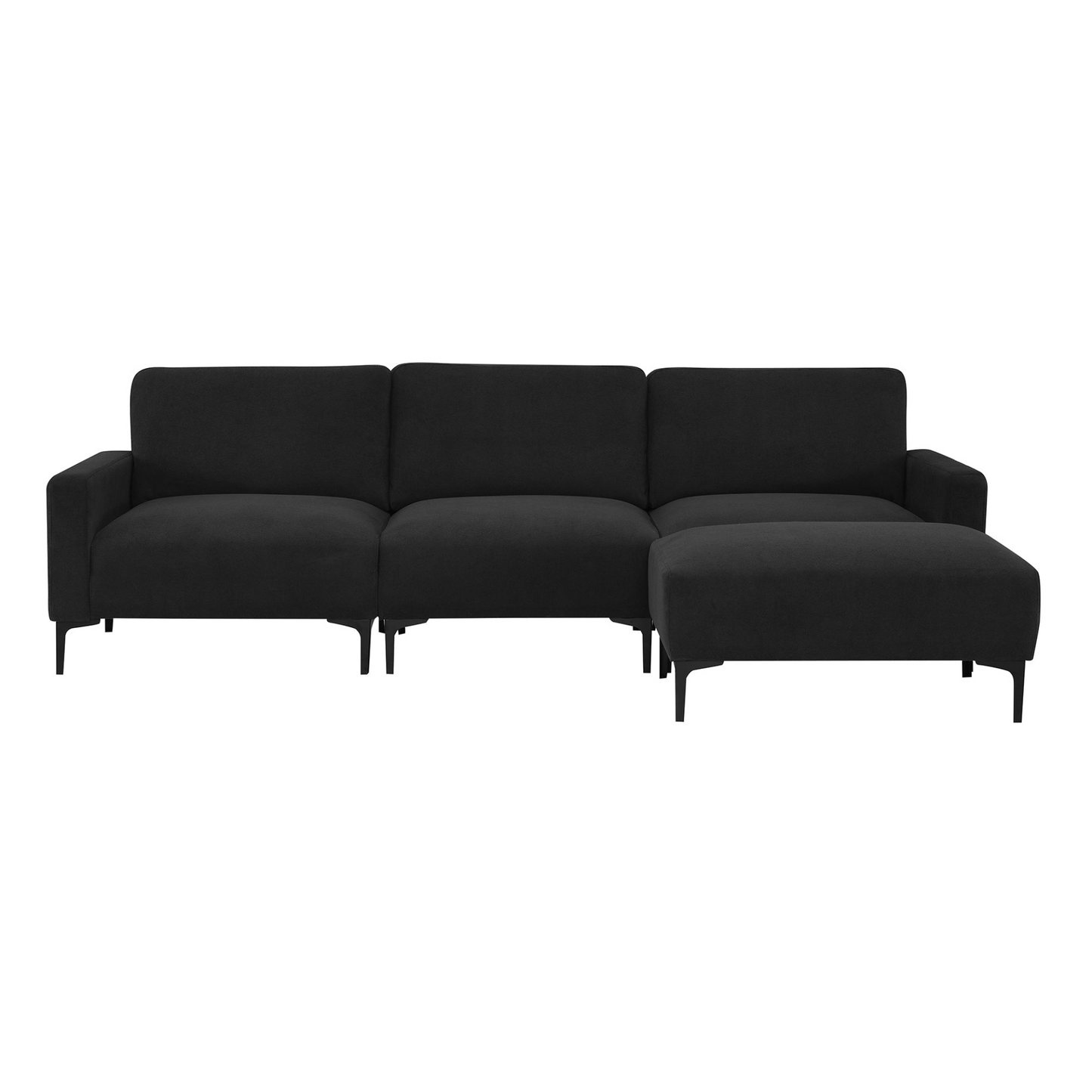 Sofa & Chair sets | Modern L-shaped Sectional Sofa, 4-seat Velvet Fabric Couch Set with Convertible Ottoman,Freely Combinable Sofa for Living Room, Apartment, Office,Apartment,2 Colors | casafoyer.myshopify.com