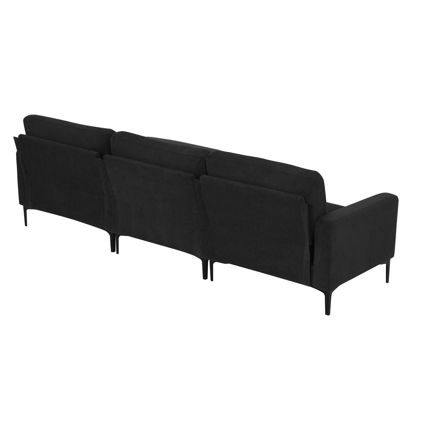 Sofa & Chair sets | Modern L-shaped Sectional Sofa, 4-seat Velvet Fabric Couch Set with Convertible Ottoman,Freely Combinable Sofa for Living Room, Apartment, Office,Apartment,2 Colors | casafoyer.myshopify.com