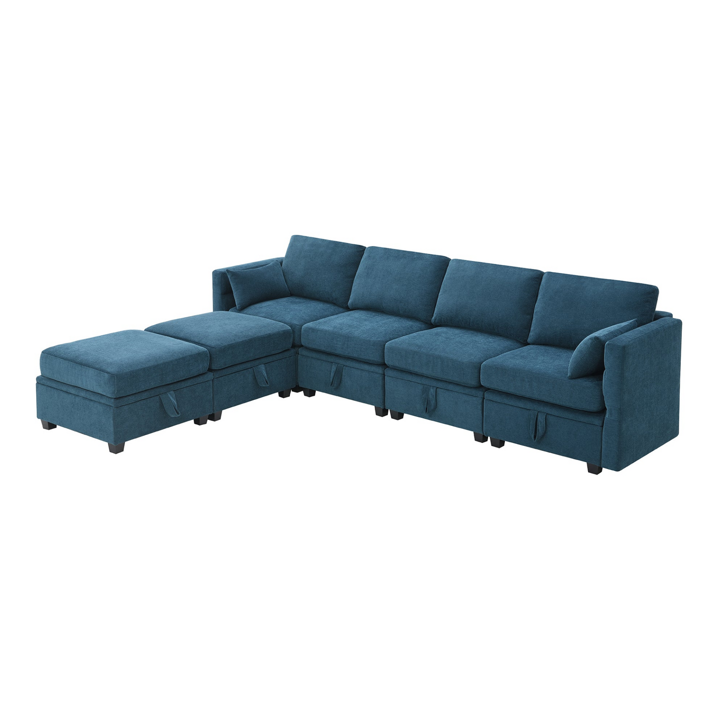 Sofa & Chair sets | Chenille Modular Sectional Sofa,U Shaped Couch with Adjustable Armrests and Backrests,6 Seat Reversible Sofa Bed with Storage Seats for Living Room, Apartment,2 Colors | casafoyer.myshopify.com