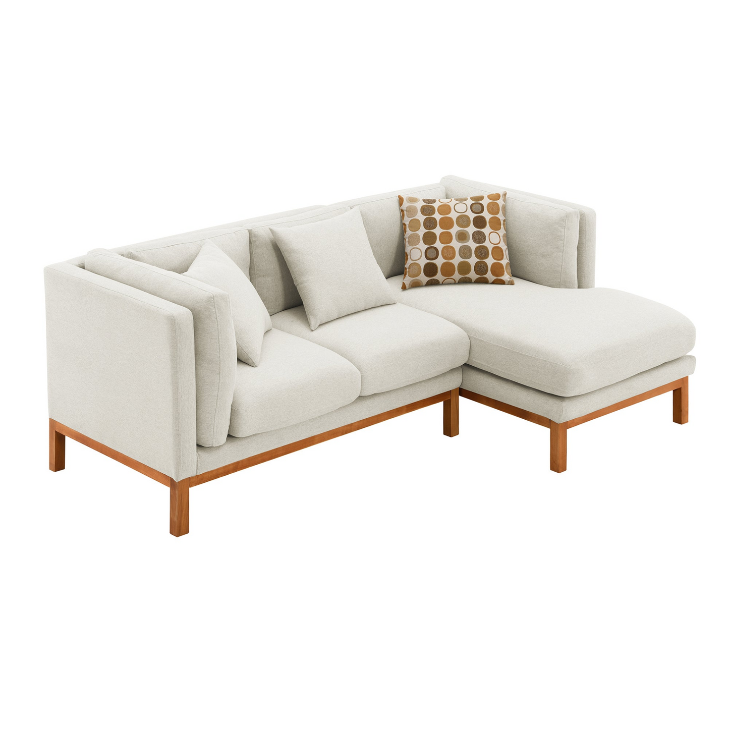 Sofa & Chair sets | Modern Sectional Sofa,Rustic L-shaped Couch Set with 3 Free Pillows,4-seat Linen Fabric Indoor Furniture with Chaise Lounge for Living Room, Apartment, Office,2 Colors | casafoyer.myshopify.com