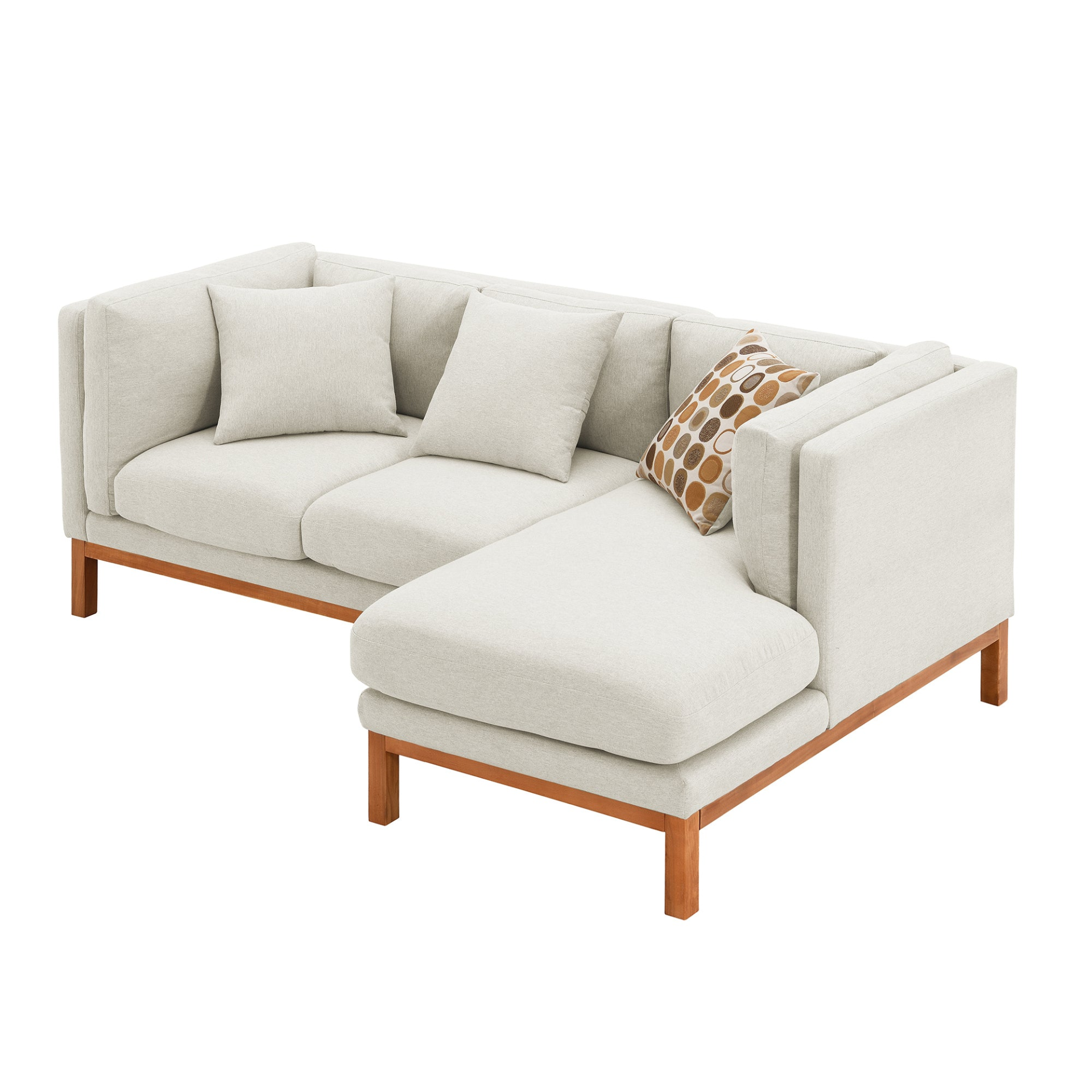 Sofa & Chair sets | Modern Sectional Sofa,Rustic L-shaped Couch Set with 3 Free Pillows,4-seat Linen Fabric Indoor Furniture with Chaise Lounge for Living Room, Apartment, Office,2 Colors | casafoyer.myshopify.com