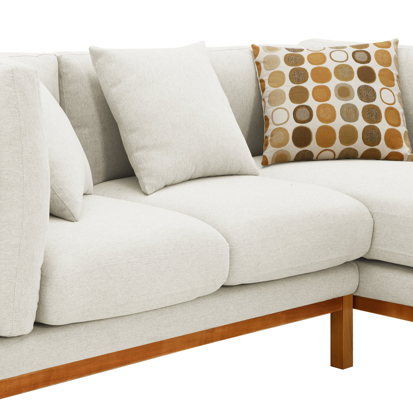 Sofa & Chair sets | Modern Sectional Sofa,Rustic L-shaped Couch Set with 3 Free Pillows,4-seat Linen Fabric Indoor Furniture with Chaise Lounge for Living Room, Apartment, Office,2 Colors | casafoyer.myshopify.com