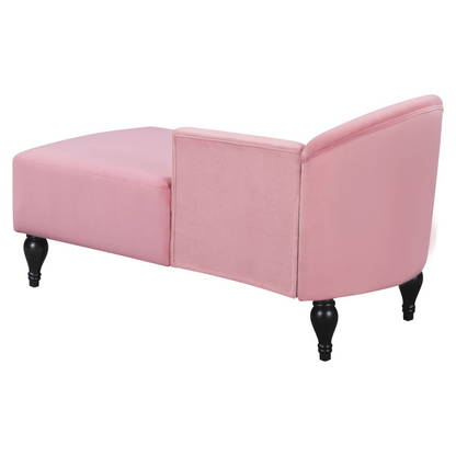 Sofa & Chair sets | Mid Century Vintage Velvet Chaise Lounge, Modern Right Arm Facing Upholstery Lounge Chair with Solid Wood Legs,Multi-purpose Sleeper Sofa for Living Room,Bedroom,Apartment,Office | casafoyer.myshopify.com