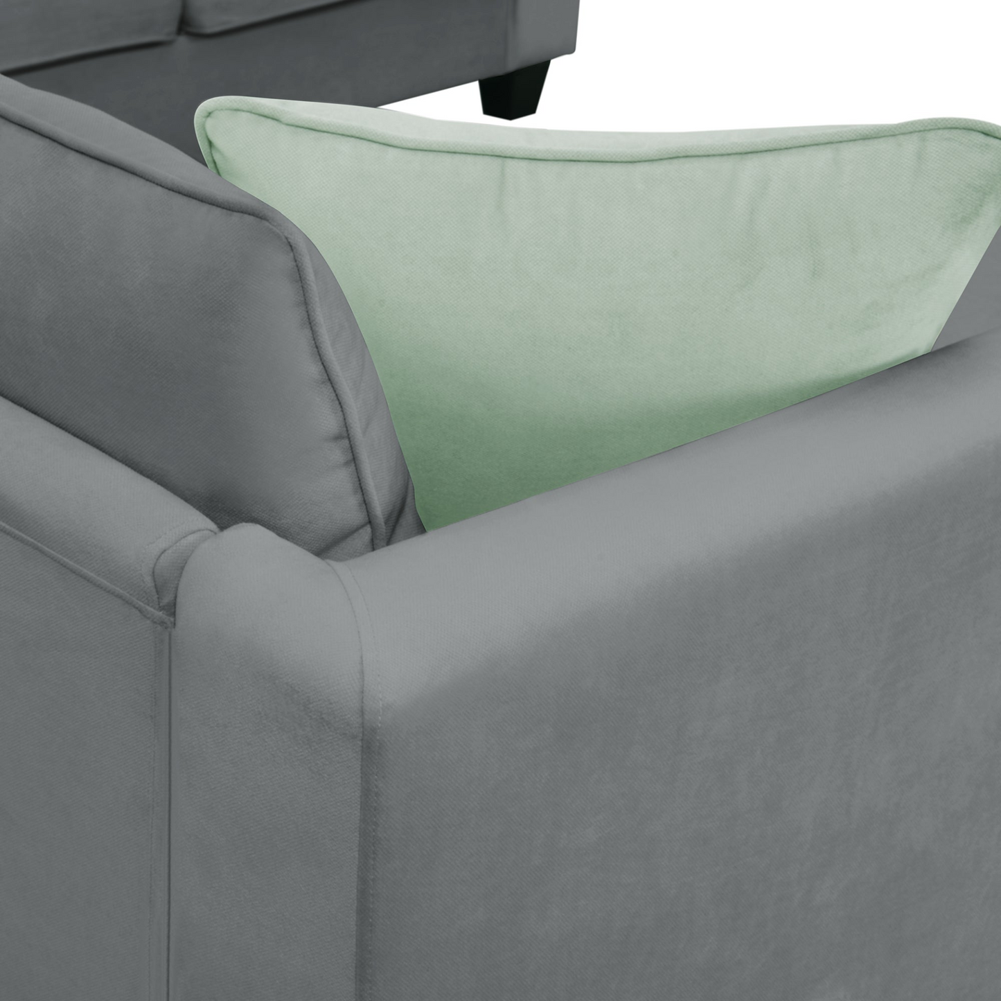 Sofa & Chair sets | Sectional Sofa Couches Living Room Sets, 7 Seats Modular Sectional Sofa with Ottoman, L Shape Fabric Sofa Corner Couch Set with 3 Pillows, Grey | casafoyer.myshopify.com