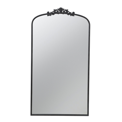 [product_type] | 66" x 36" Full Length Mirror, Arched Mirror Hanging or Leaning Against Wall, Large Black Mirror for Living Room | casafoyer.myshopify.com