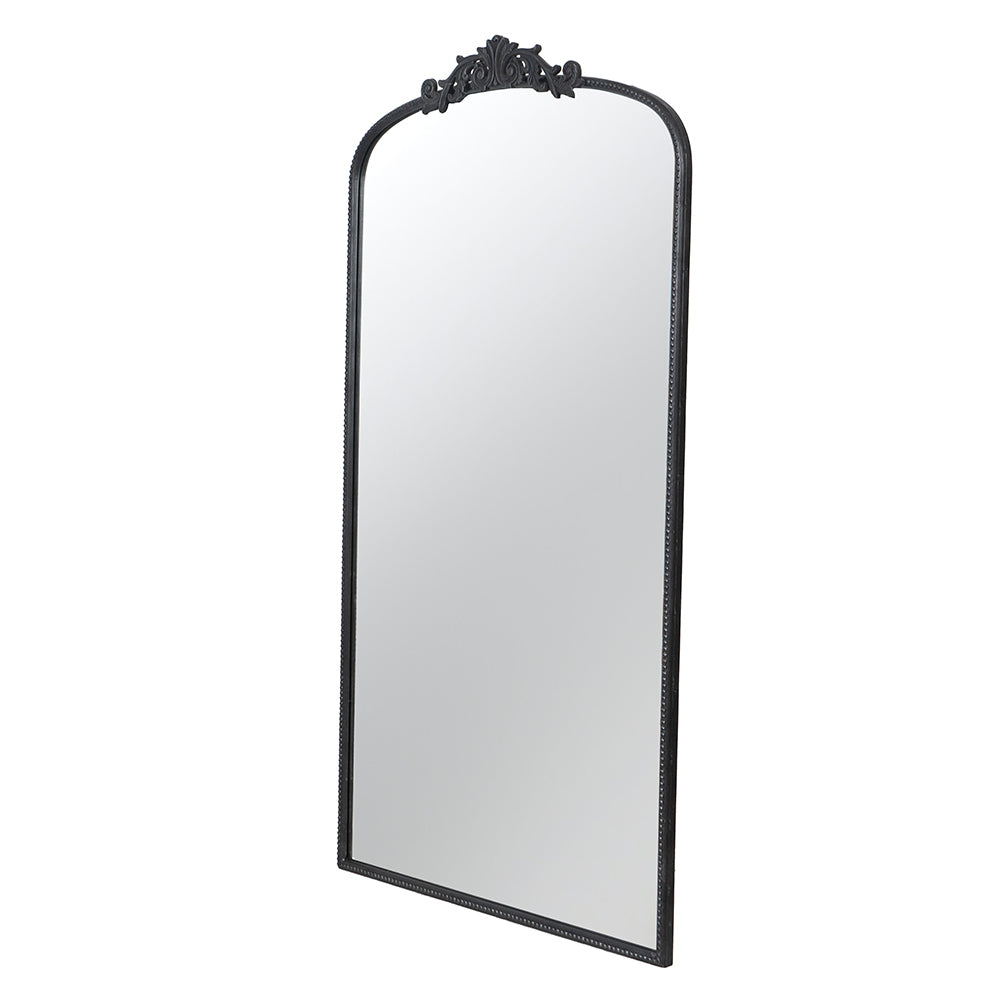 [product_type] | 66" x 36" Full Length Mirror, Arched Mirror Hanging or Leaning Against Wall, Large Black Mirror for Living Room | casafoyer.myshopify.com