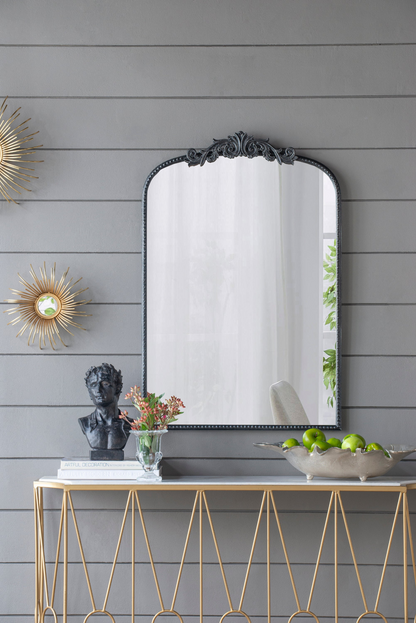 Wall mirror | Classic Design Mirror with and Baroque Inspired Frame for Bathroom, Entryway Console Lean Against Wall | casafoyer.myshopify.com