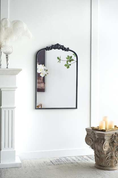 Wall mirror | Classic Design Mirror with and Baroque Inspired Frame for Bathroom, Entryway Console Lean Against Wall | casafoyer.myshopify.com