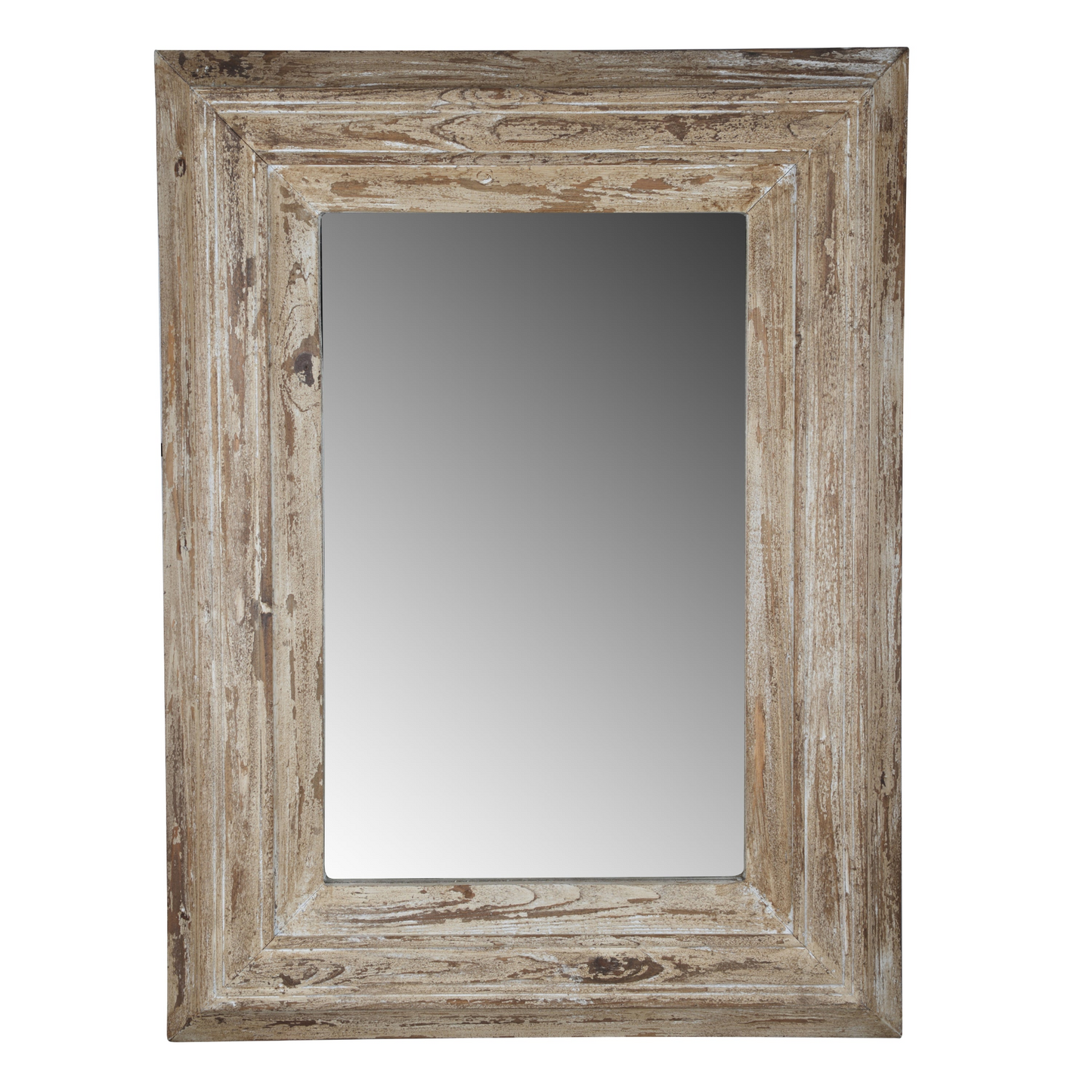 Wall mirror | Rectangle Wall Accent Mirror with Distressed Wood Frame | casafoyer.myshopify.com