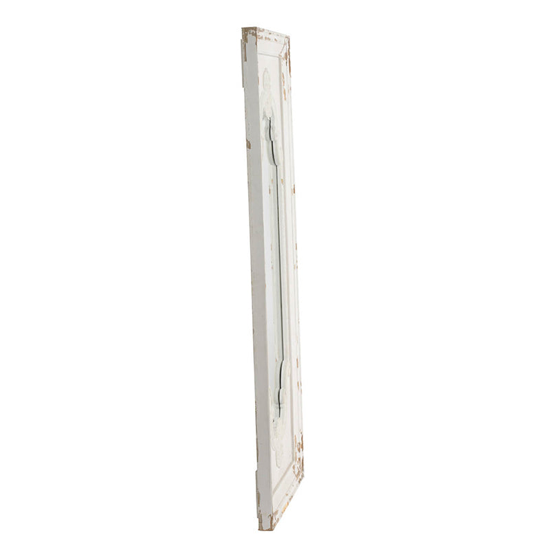 [product_type] | 29" x 54" Distressed White Mirror with Solid Wood Frame | French Country Floor Mirror | casafoyer.myshopify.com