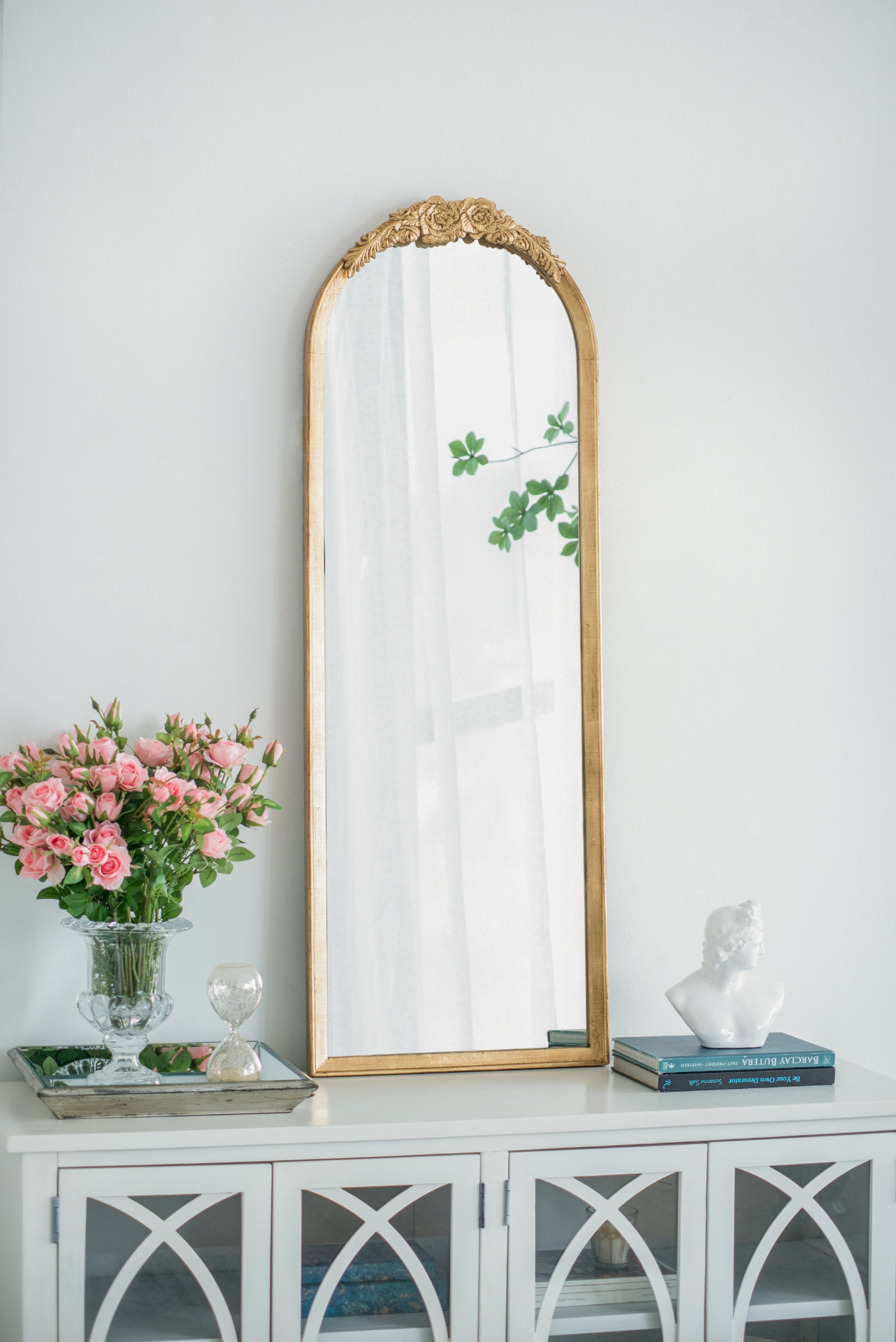 Wall mirror | Wood Floor Mirror, Full Body Mirror Dressing Make up Mirror for Bathroom Bedroom Living Room | casafoyer.myshopify.com