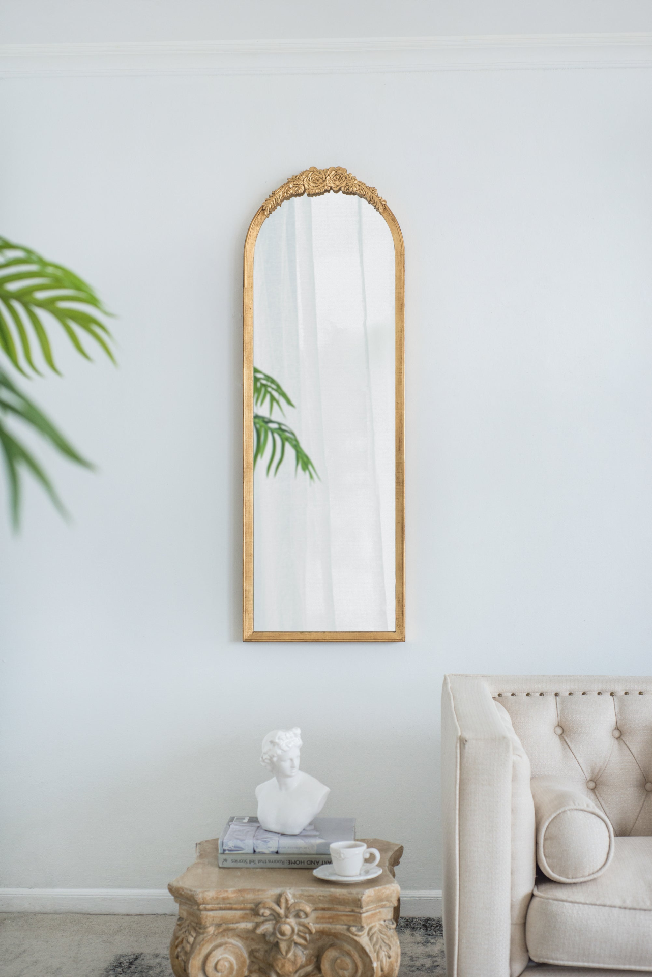 Wall mirror | Wood Floor Mirror, Full Body Mirror Dressing Make up Mirror for Bathroom Bedroom Living Room | casafoyer.myshopify.com