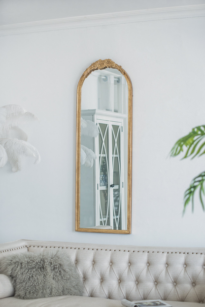Wall mirror | Wood Floor Mirror, Full Body Mirror Dressing Make up Mirror for Bathroom Bedroom Living Room | casafoyer.myshopify.com