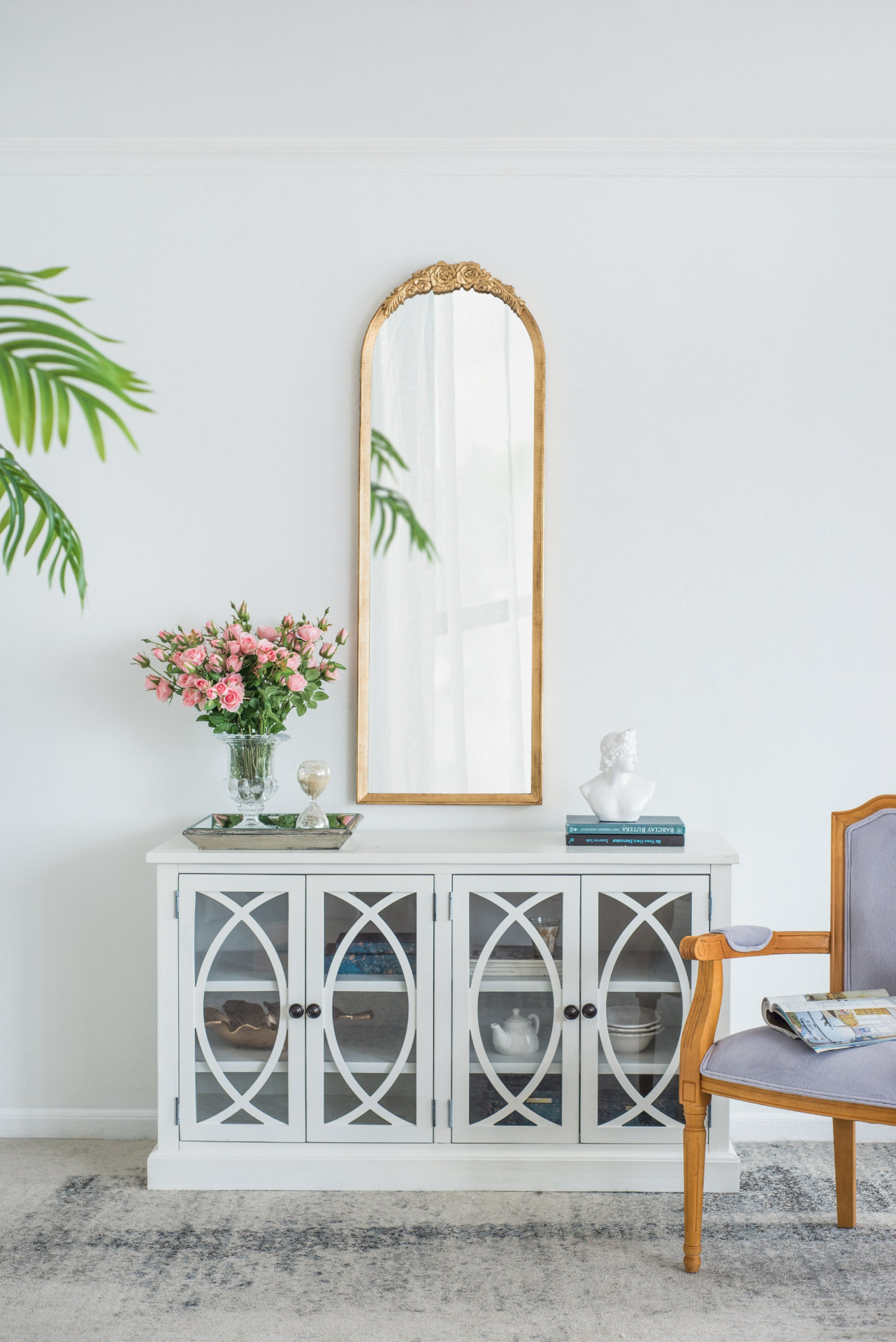 Wall mirror | Wood Floor Mirror, Full Body Mirror Dressing Make up Mirror for Bathroom Bedroom Living Room | casafoyer.myshopify.com