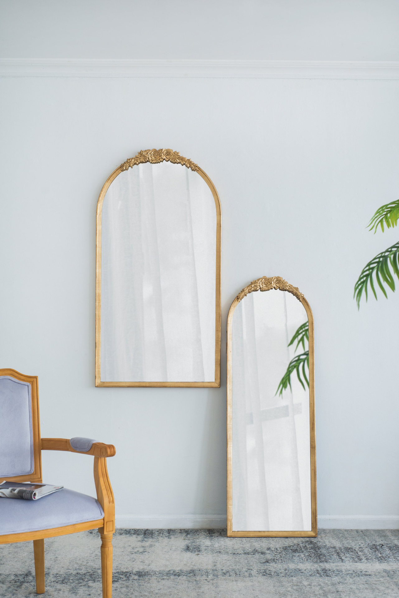 Wall mirror | Wood Floor Mirror, Full Body Mirror Dressing Make up Mirror for Bathroom Bedroom Living Room | casafoyer.myshopify.com