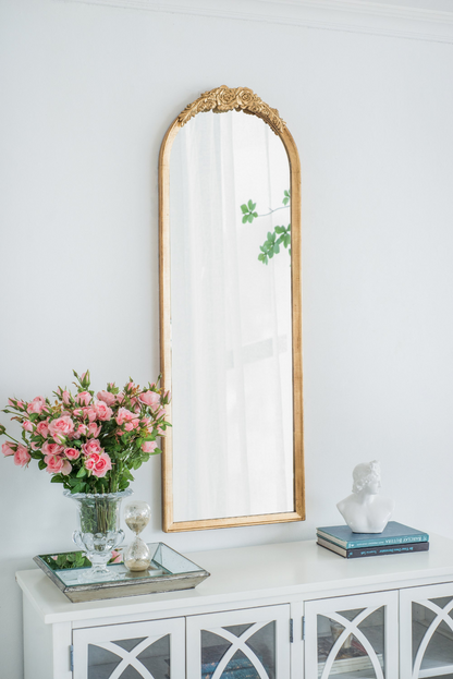 Wall mirror | Wood Floor Mirror, Full Body Mirror Dressing Make up Mirror for Bathroom Bedroom Living Room | casafoyer.myshopify.com