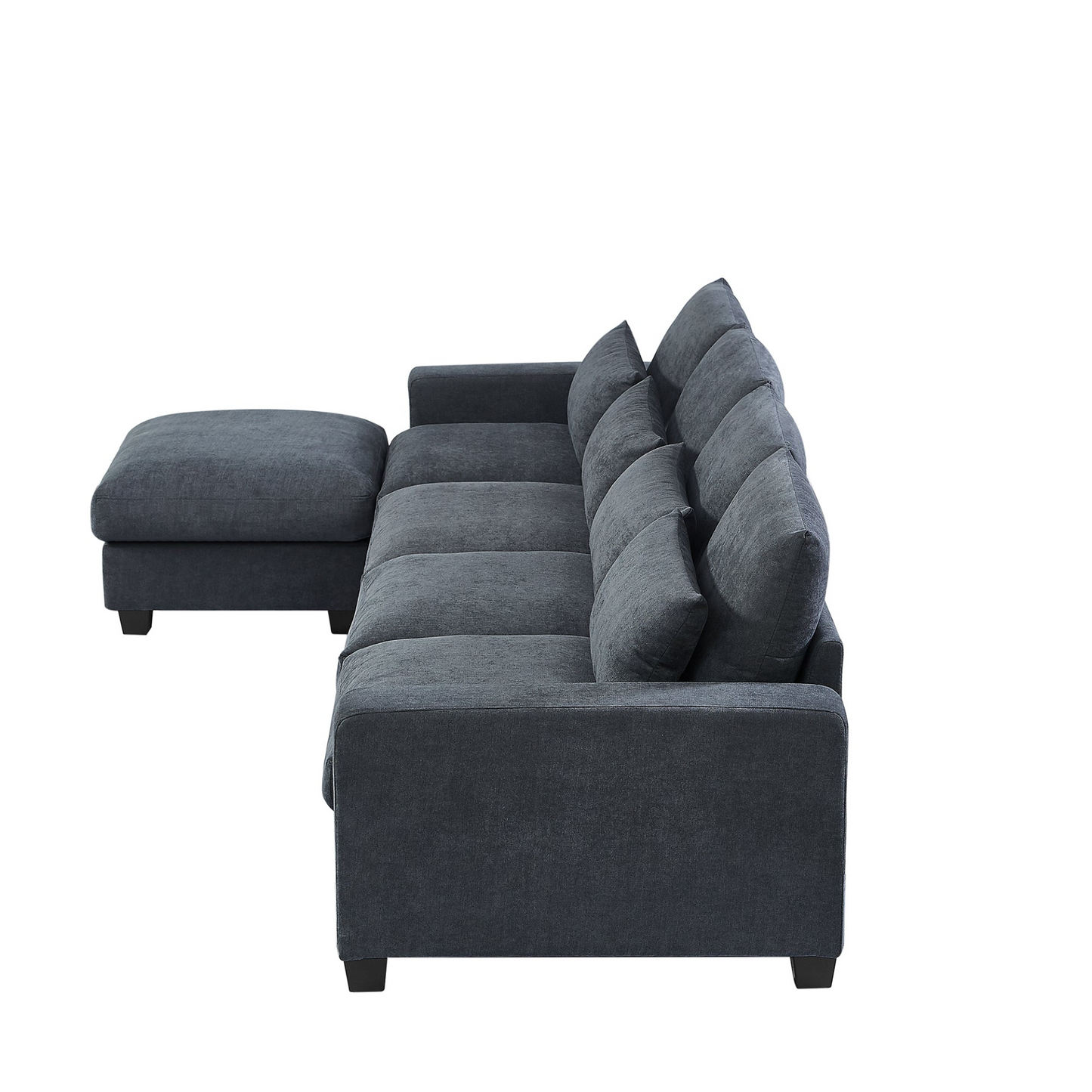 Sofa & Chair sets | Modern Large L-Shape Feather Filled Sectional Sofa,  Convertible Sofa Couch with Reversible Chaise for Living Room | casafoyer.myshopify.com