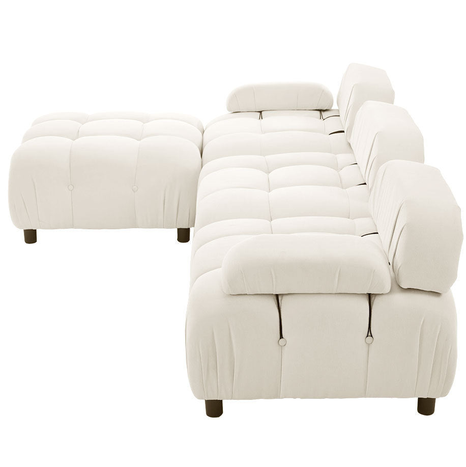 Sofa & Chair sets | Upholstery Modular Convertible Sectional Sofa, L Shaped Couch with Reversible Chaise | casafoyer.myshopify.com