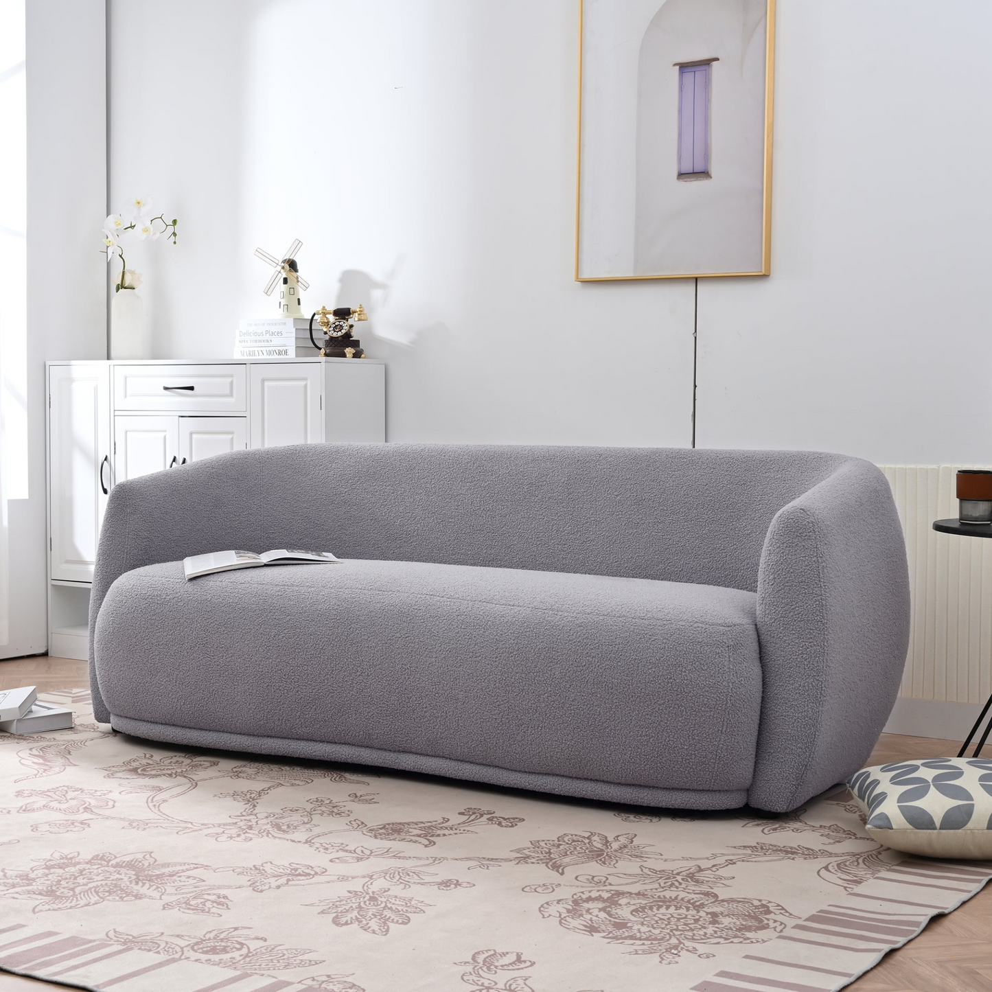 Sofa & Chair sets | Upholstered Sofa,Modern Arm Chair for Living Room and Bedroom,with 4 Pillows | casafoyer.myshopify.com