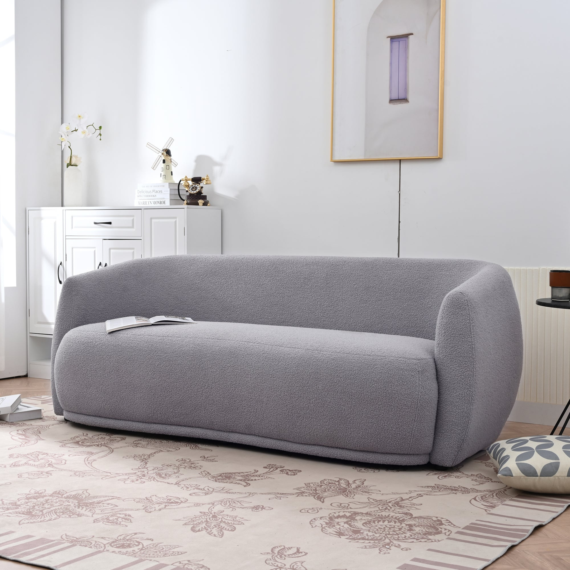 Sofa & Chair sets | Upholstered Sofa,Modern Arm Chair for Living Room and Bedroom,with 4 Pillows | casafoyer.myshopify.com