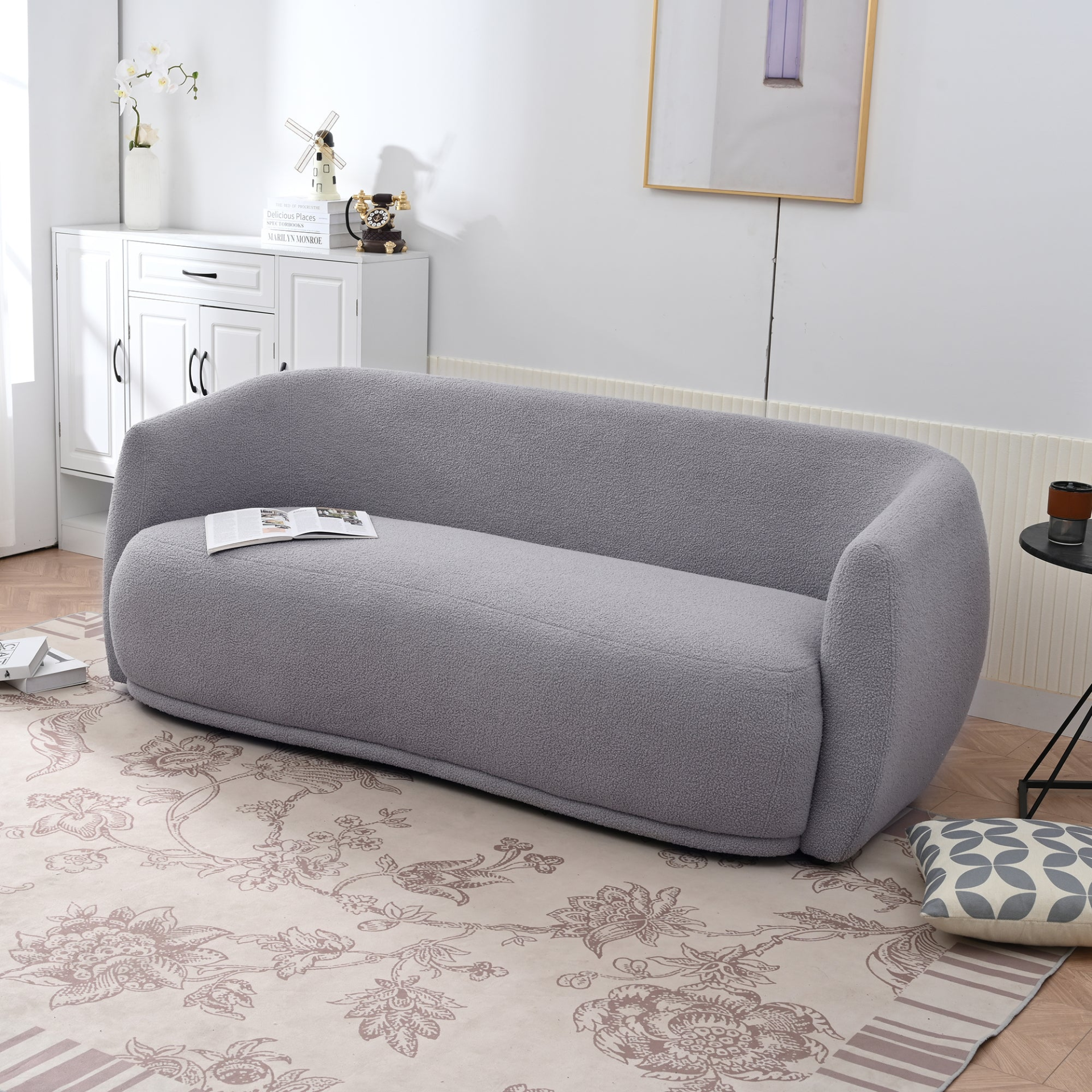 Sofa & Chair sets | Upholstered Sofa,Modern Arm Chair for Living Room and Bedroom,with 4 Pillows | casafoyer.myshopify.com