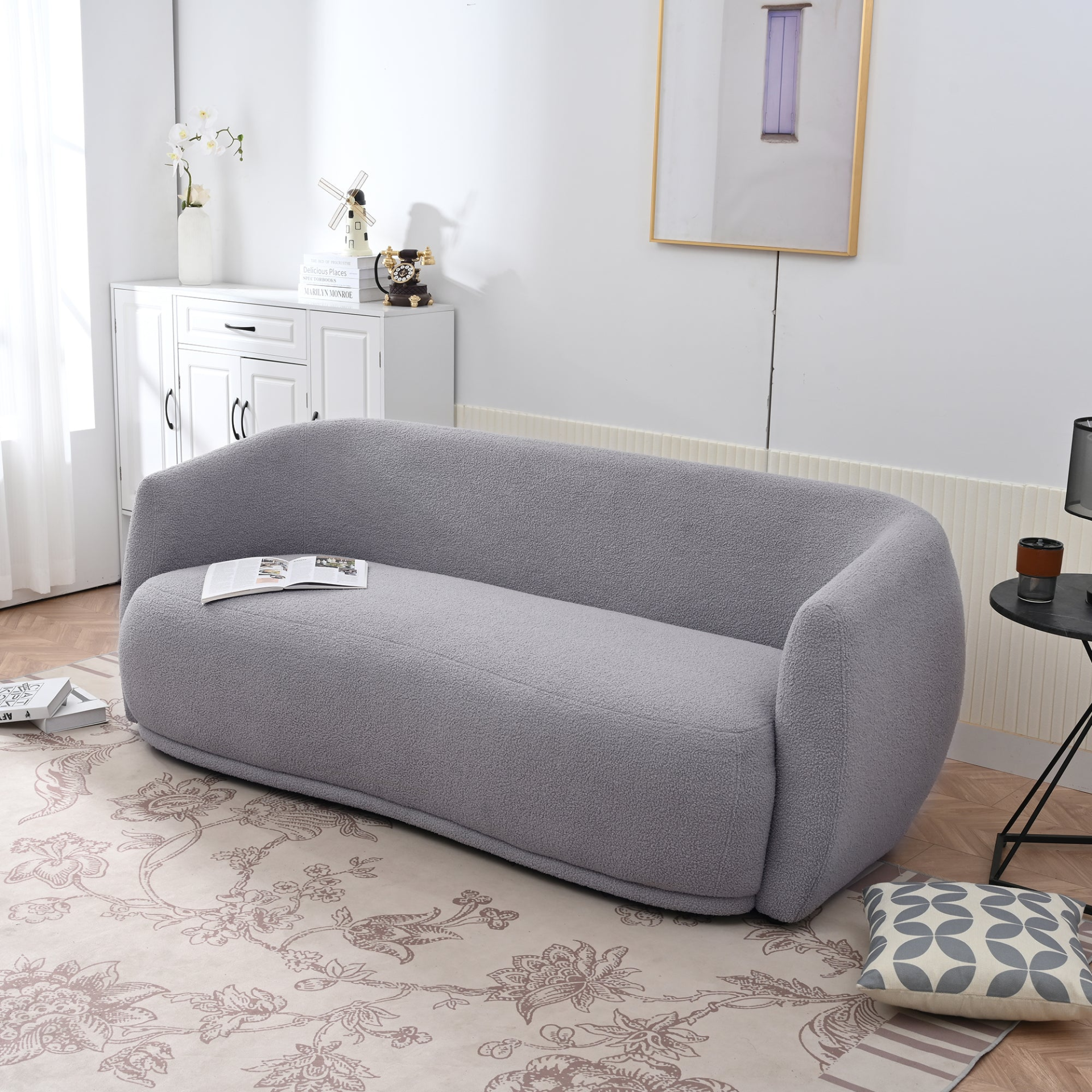 Sofa & Chair sets | Upholstered Sofa,Modern Arm Chair for Living Room and Bedroom,with 4 Pillows | casafoyer.myshopify.com