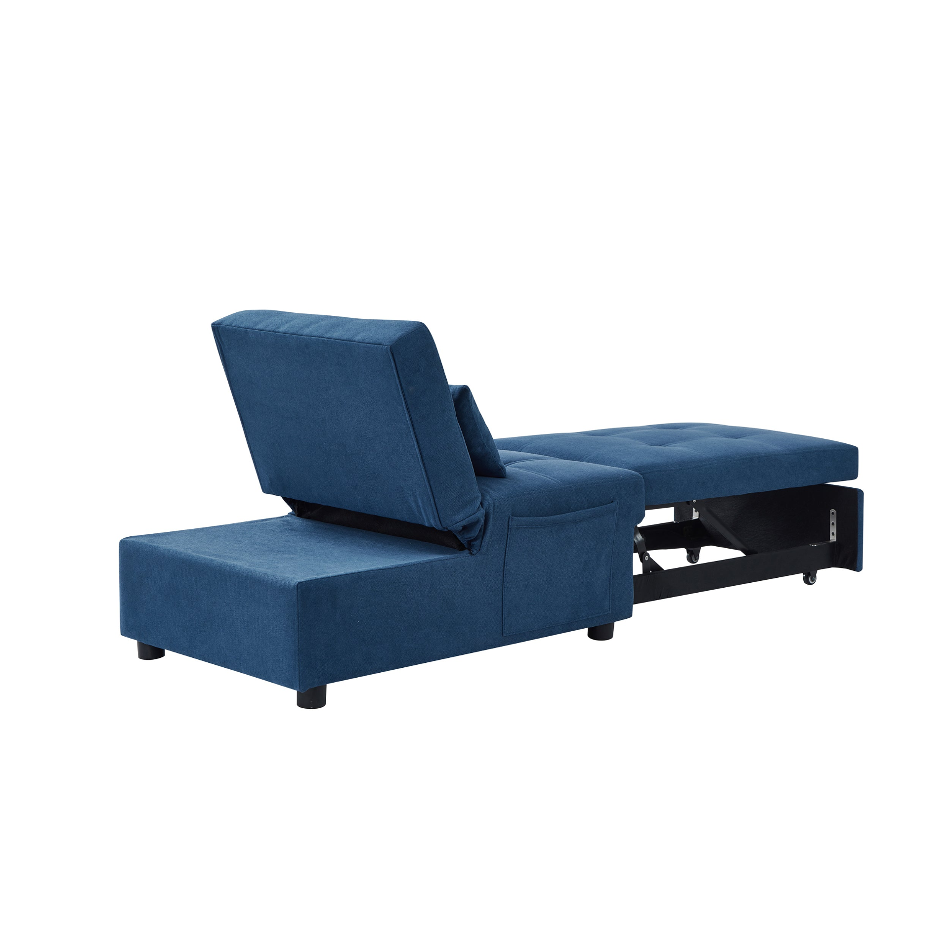 Sofa & Chair sets | Living Room Bed Room Furniture with Blue Linen Fabric Recliner Chair Bed | casafoyer.myshopify.com