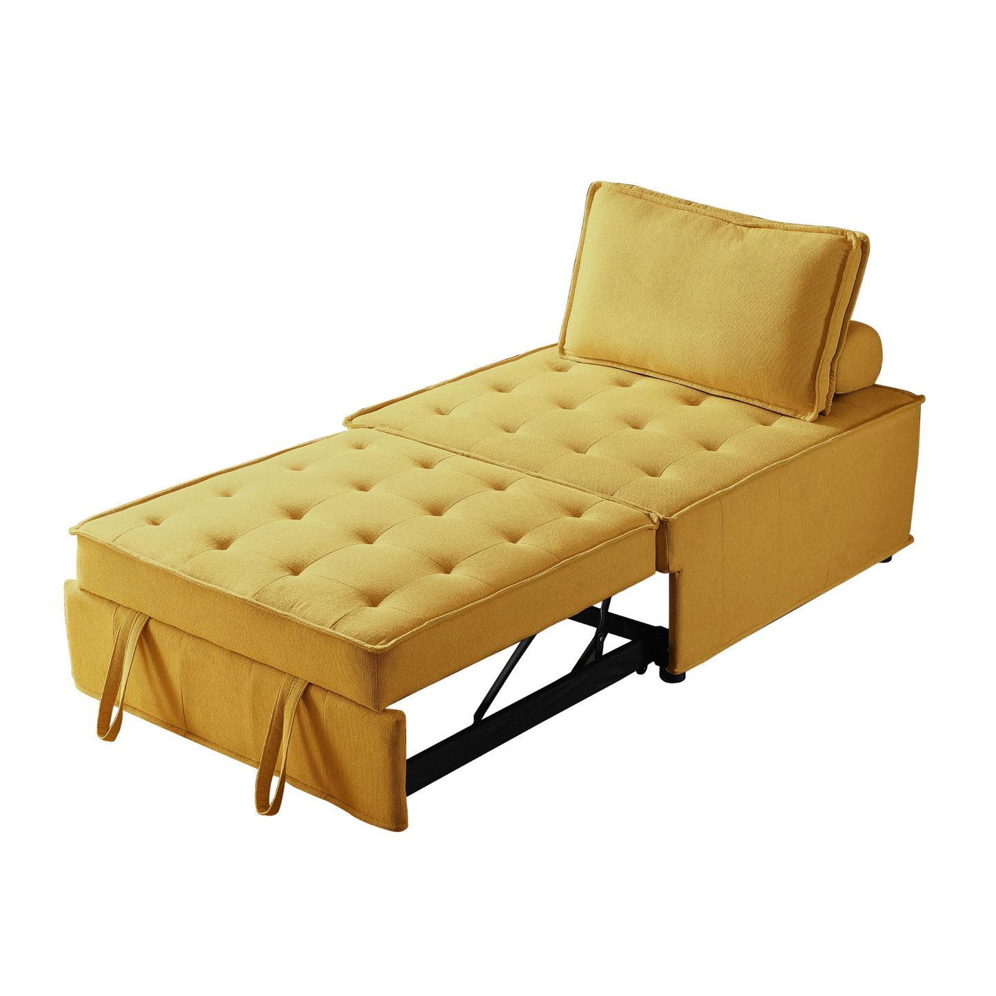 Sofa & Chair sets | Multipurpose Linen Fabric Ottoman Lazy Sofa Pulling Out Sofa Bed (Yellow) | casafoyer.myshopify.com