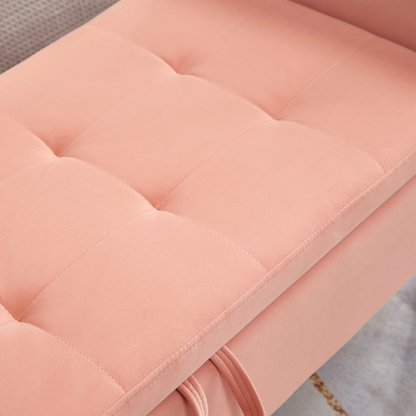 [product_type] | 51.5" Bed Bench with Storage Pinlk Velvet | casafoyer.myshopify.com