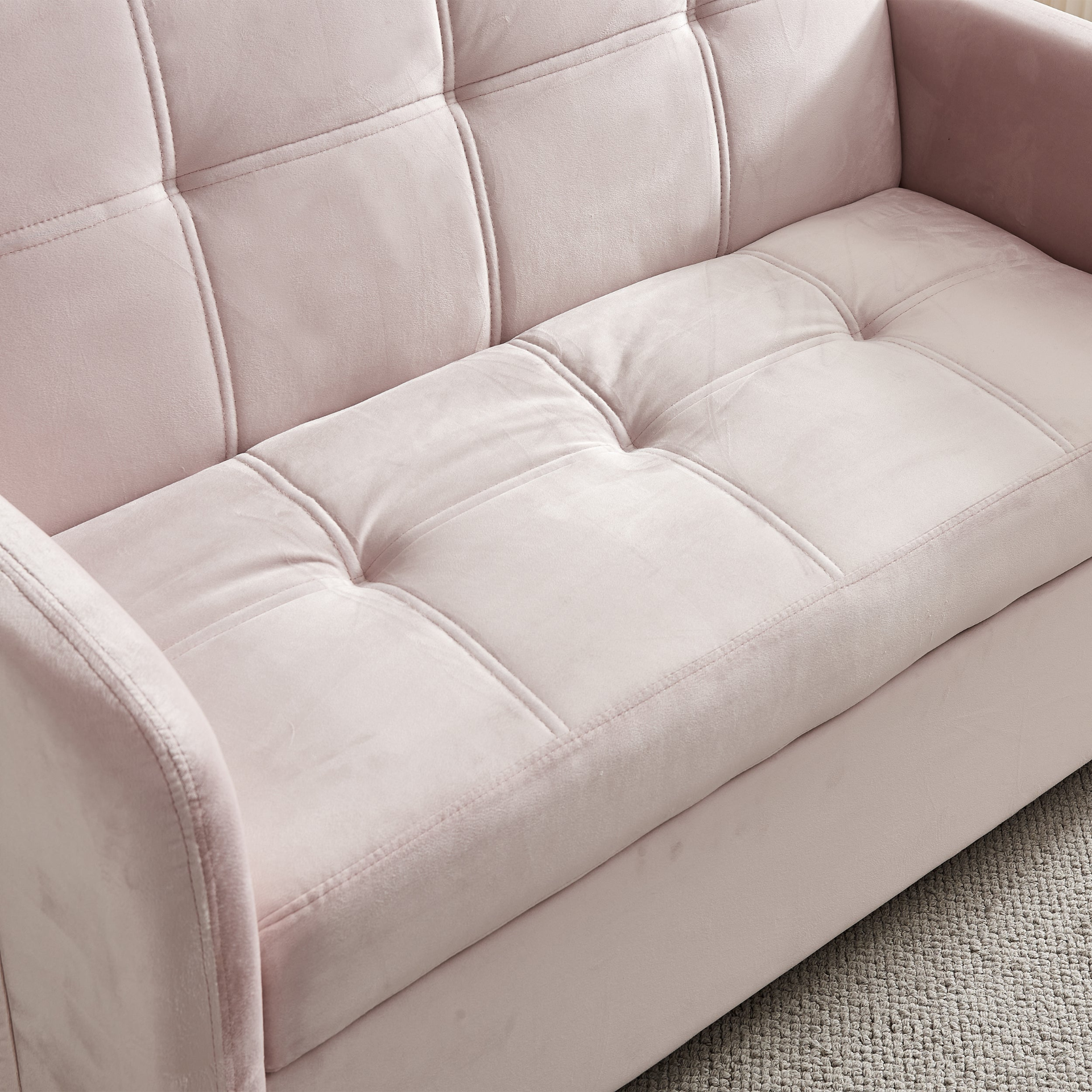 Sofa & Chair sets | Twins Pull Out Sofa Bed  Pink Velvet | casafoyer.myshopify.com