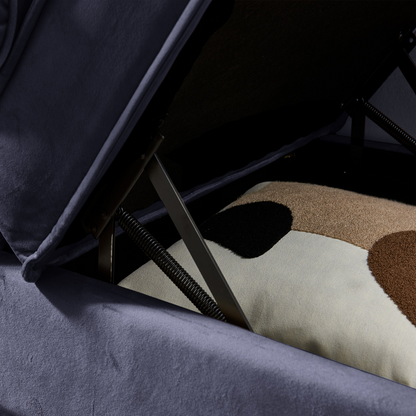 Sofa & Chair sets | Modern Upholstery Chaise Lounge Chair with Storage Velvet (Grey) | casafoyer.myshopify.com