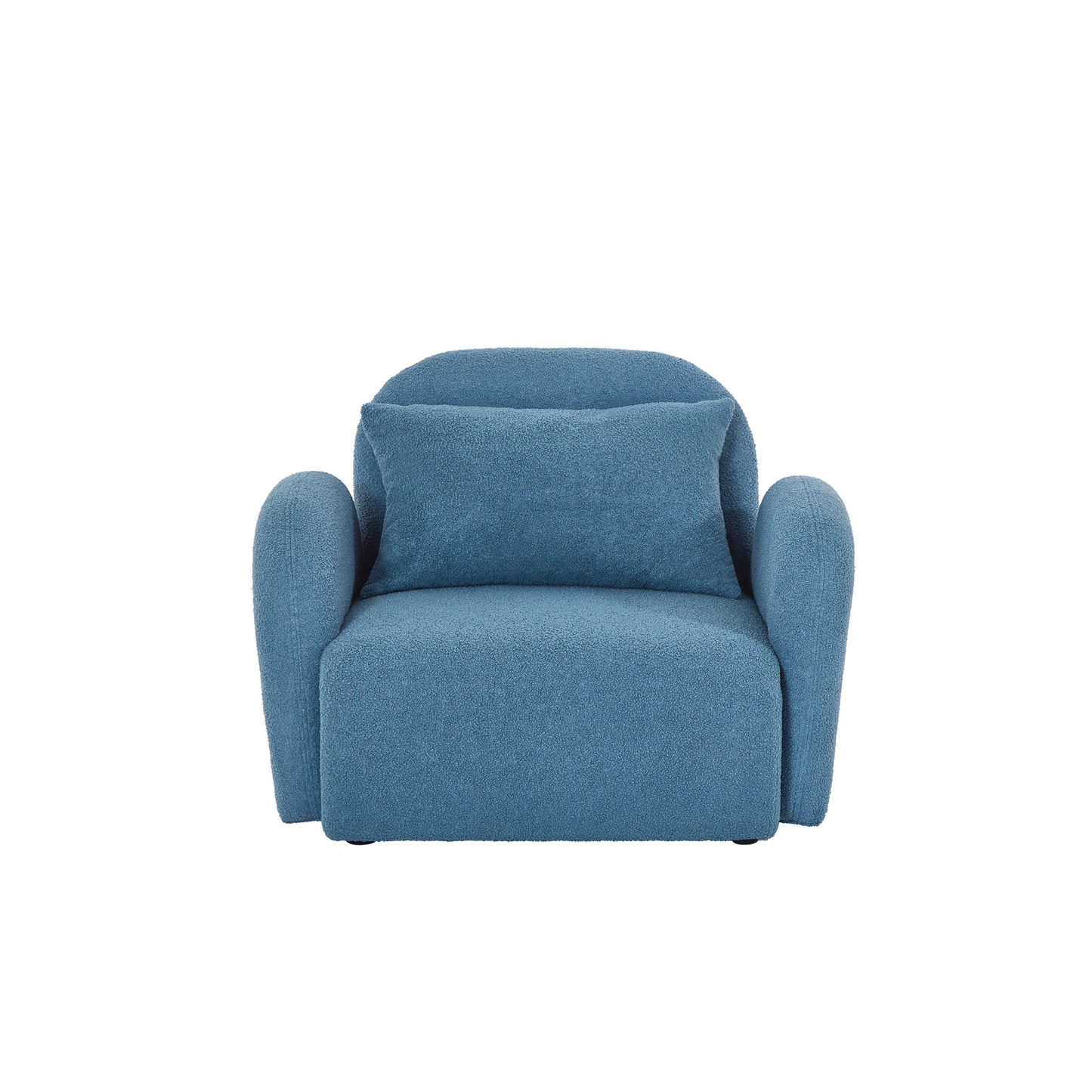 Sofa & Chair sets | Living Room Furniture Lazy Sofa Chair Teddy Fabric Blue - Comfortable & Durable | casafoyer.myshopify.com